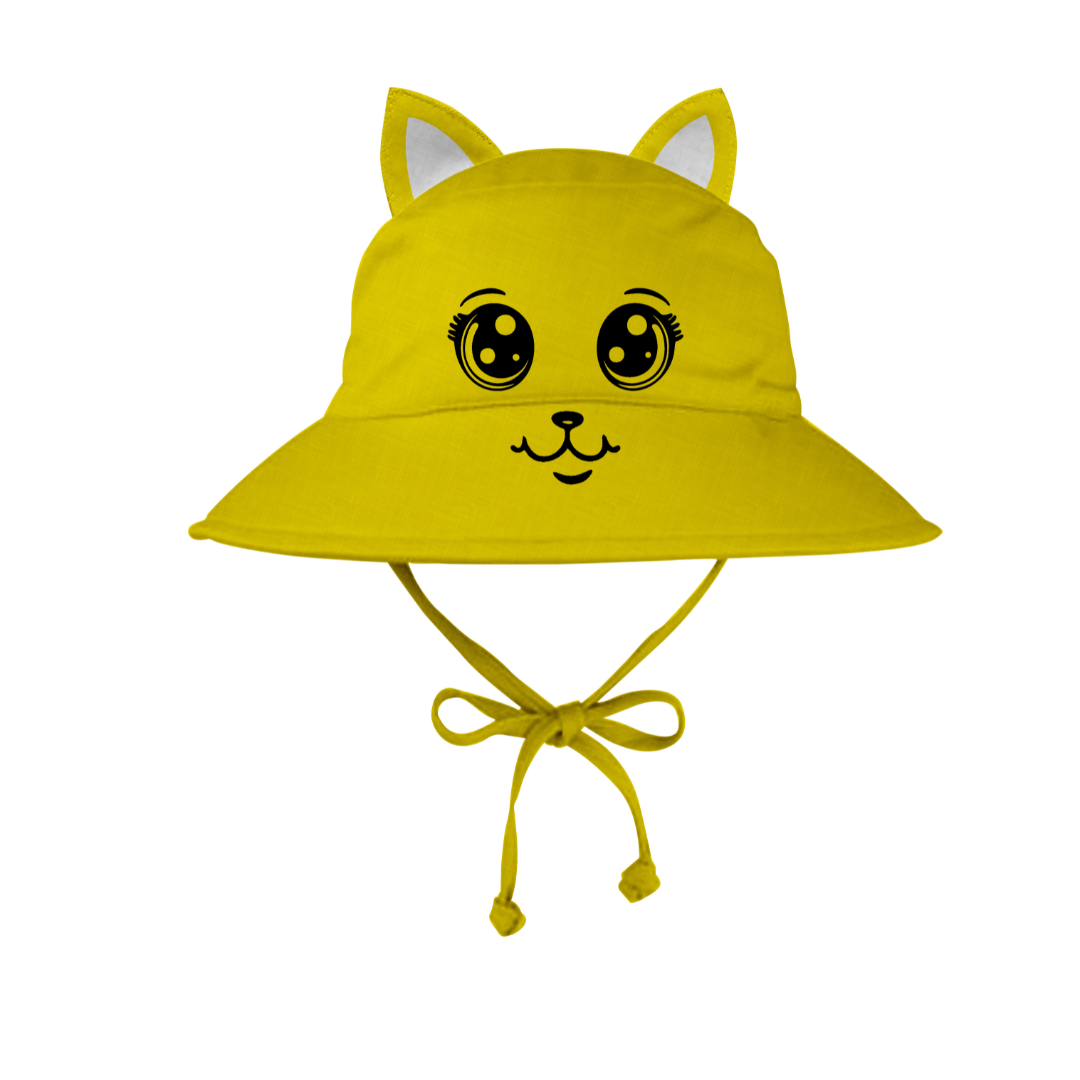 Infant Bucket Hat with Drawstring – Soft, Protective & Stylish