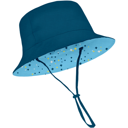 Infant Bucket Hat with Drawstring – Soft, Protective & Stylish