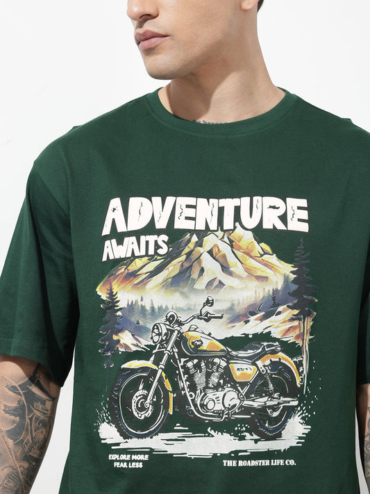 Graphic Printed Pure Cotton Relaxed-Fit T-Shirt