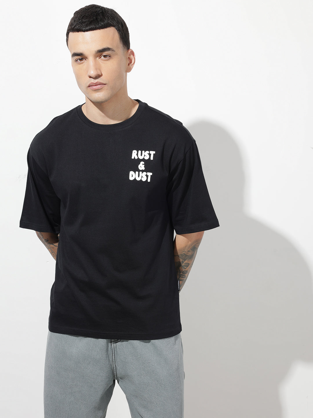 Graphic Printed Pure Cotton Relaxed Fit Tshirts