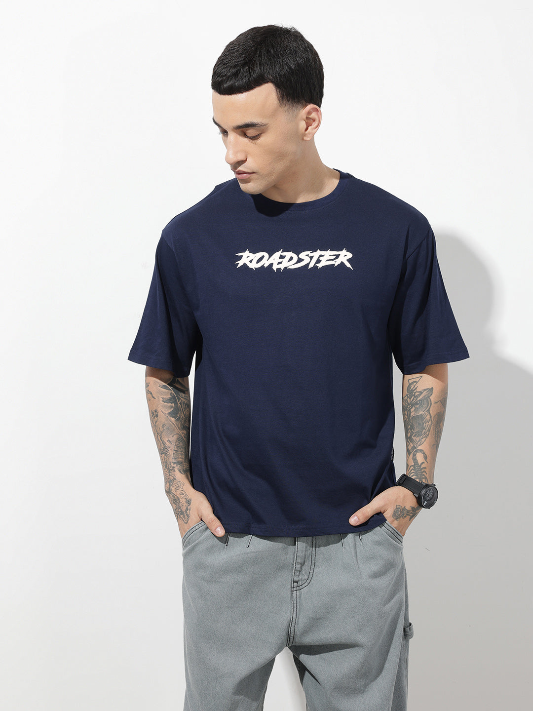 Graphic Printed Pure Cotton Relaxed Fit T-Shirt