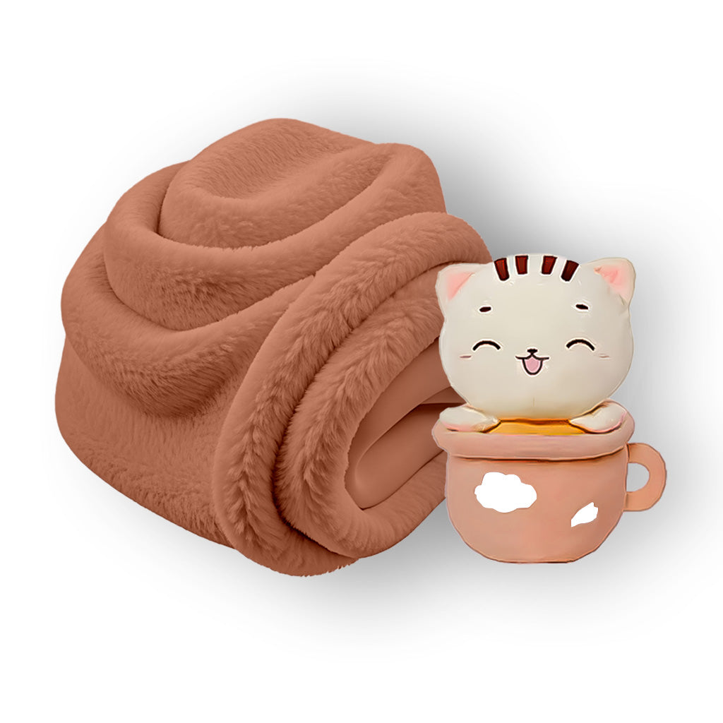 Ultra-Soft Bamboo Fleece Infant Blanket with Travel Toy