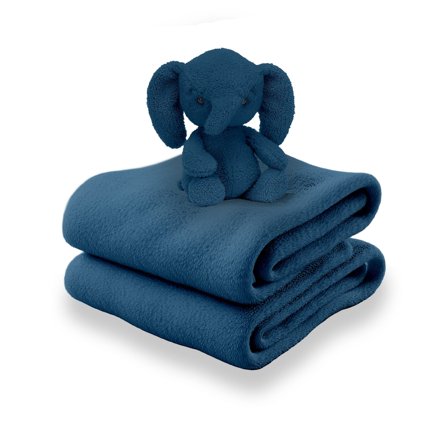 Ultra-Soft Bamboo Fleece Infant Blanket with Travel Toy