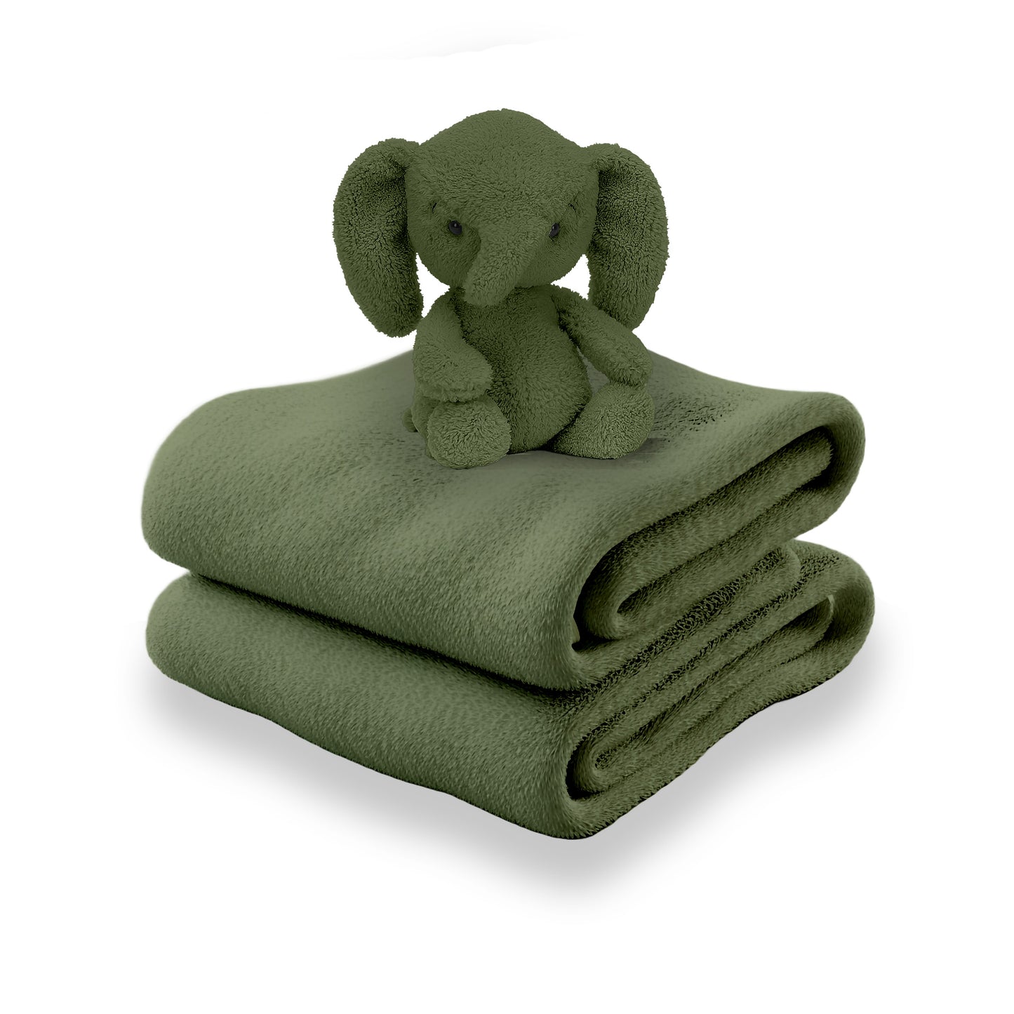 Ultra-Soft Bamboo Fleece Infant Blanket with Travel Toy