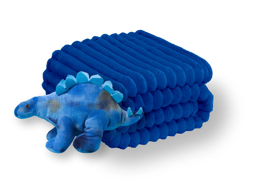 Ultra-Soft Bamboo Fleece Infant Blanket with Travel Toy