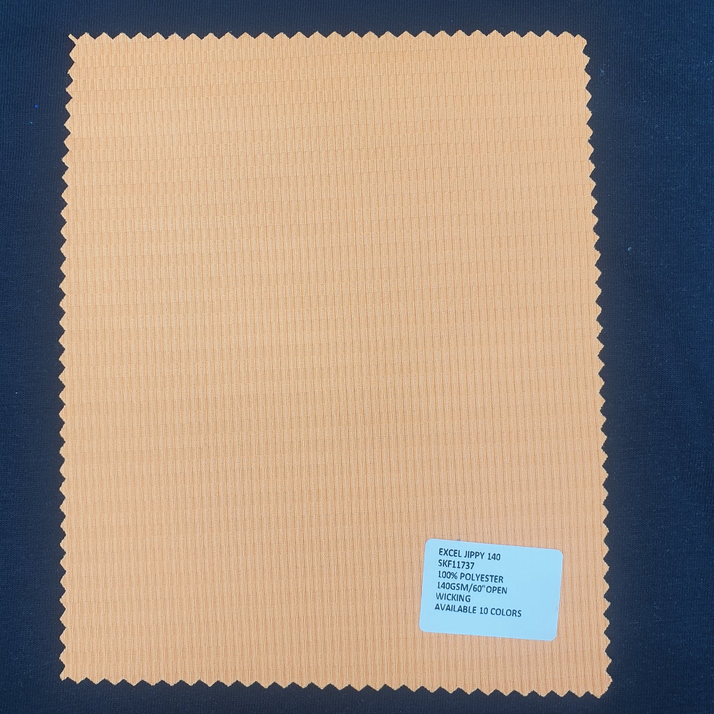 100% Polyester Jippy Knit Fabric – 140 GSM, Lightweight & Functional
