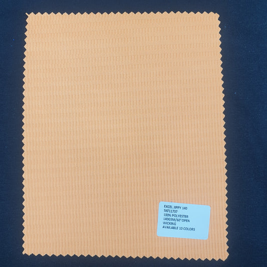 100% Polyester Jippy Knit Fabric – 140 GSM, Lightweight & Functional