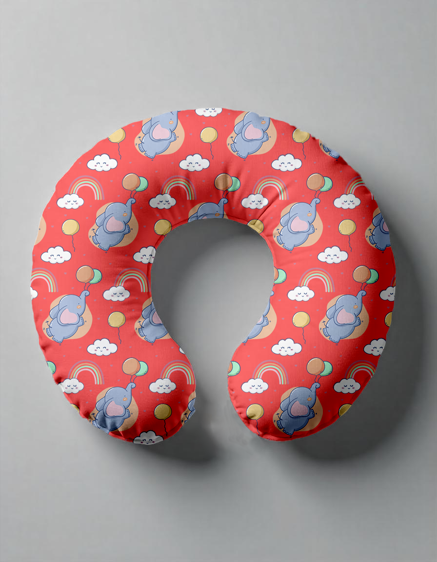 Ergonomic Nursing Pillow – Soft Viscose Cover & Memory Foam Support