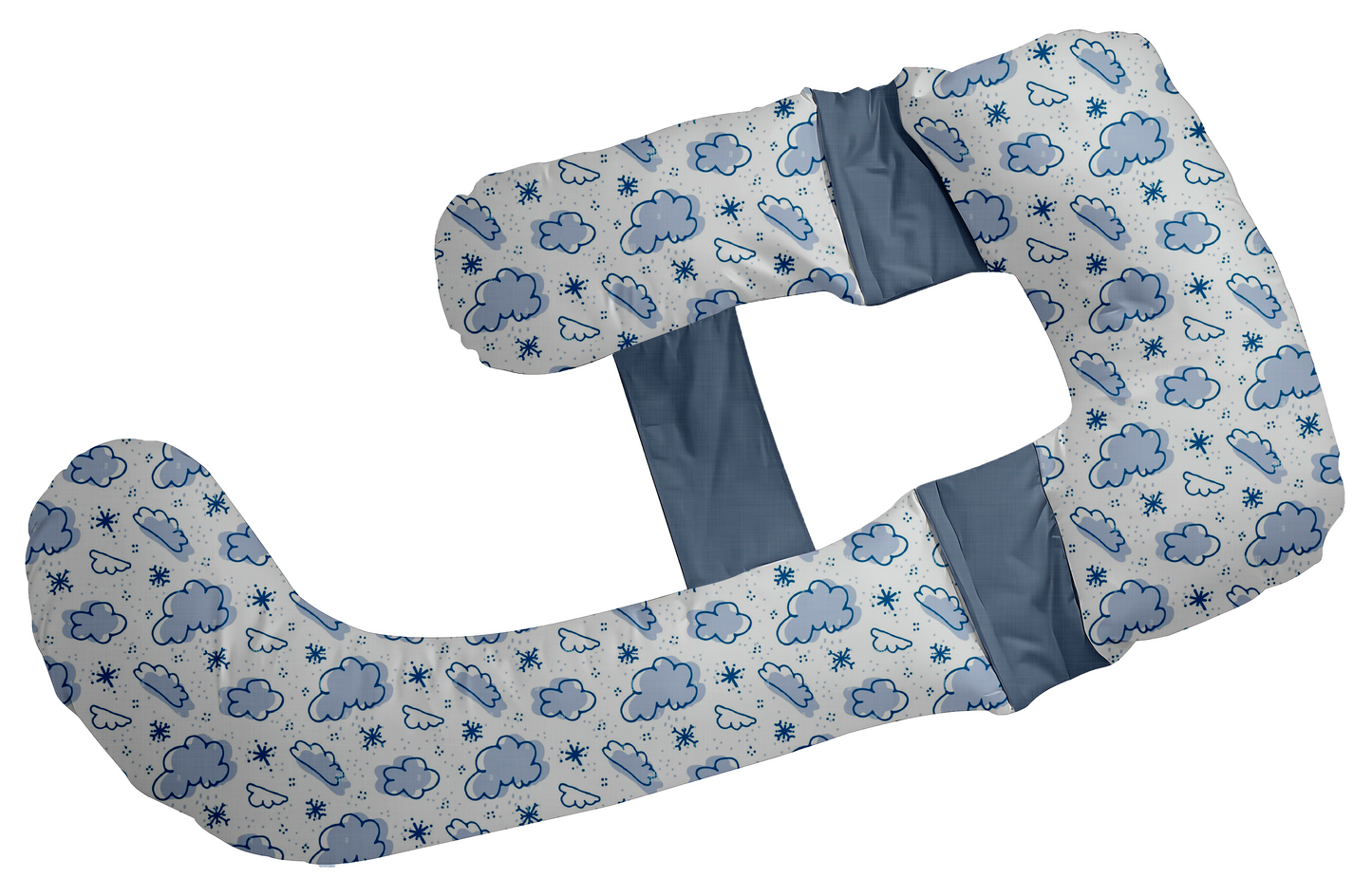 Splittable Full Body Maternity Pillow – Memory Foam with Stretchable Wedge Support