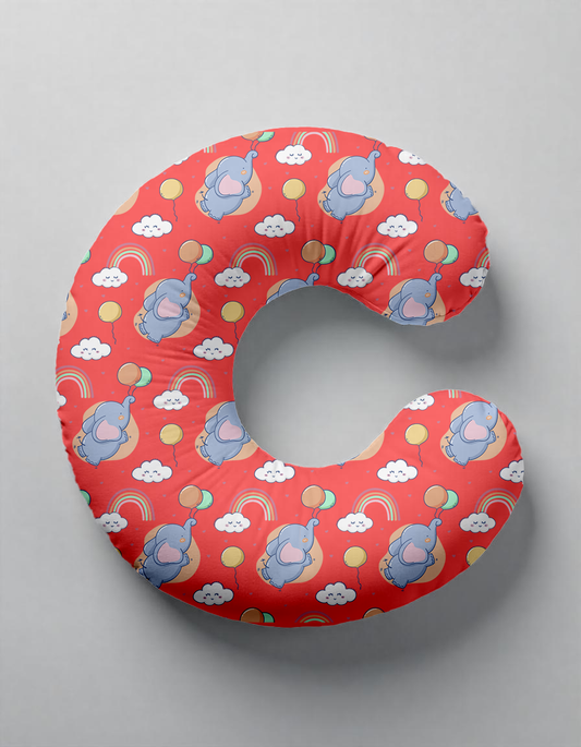 Ergonomic Nursing Pillow – Soft Viscose Cover & Memory Foam Support