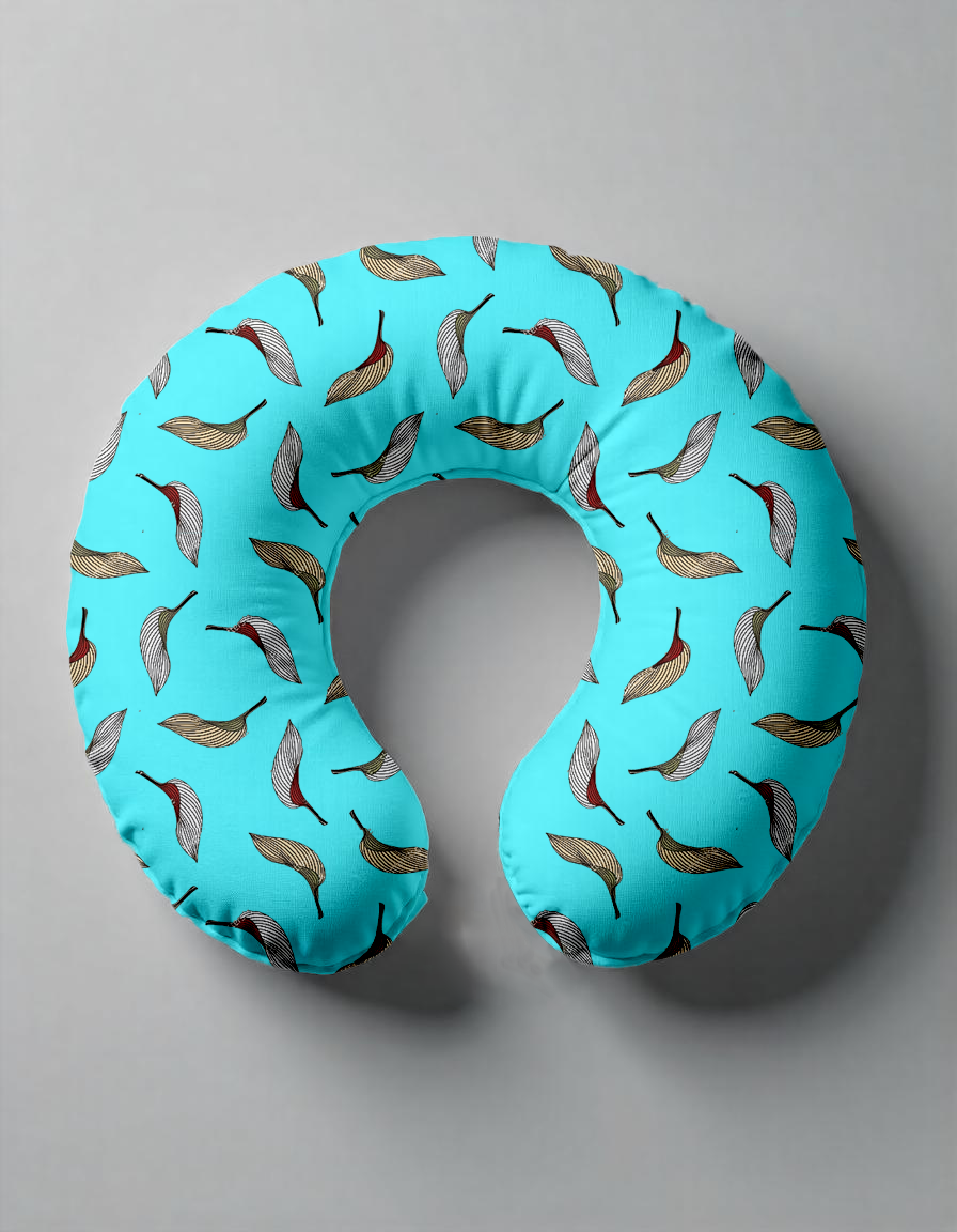 Ergonomic Nursing Pillow – Soft Viscose Cover & Memory Foam Support