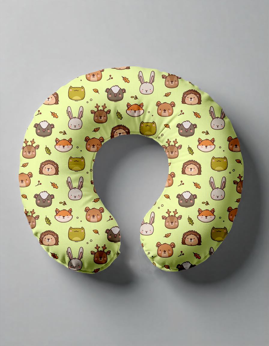 Ergonomic Nursing Pillow – Soft Viscose Cover & Memory Foam Support