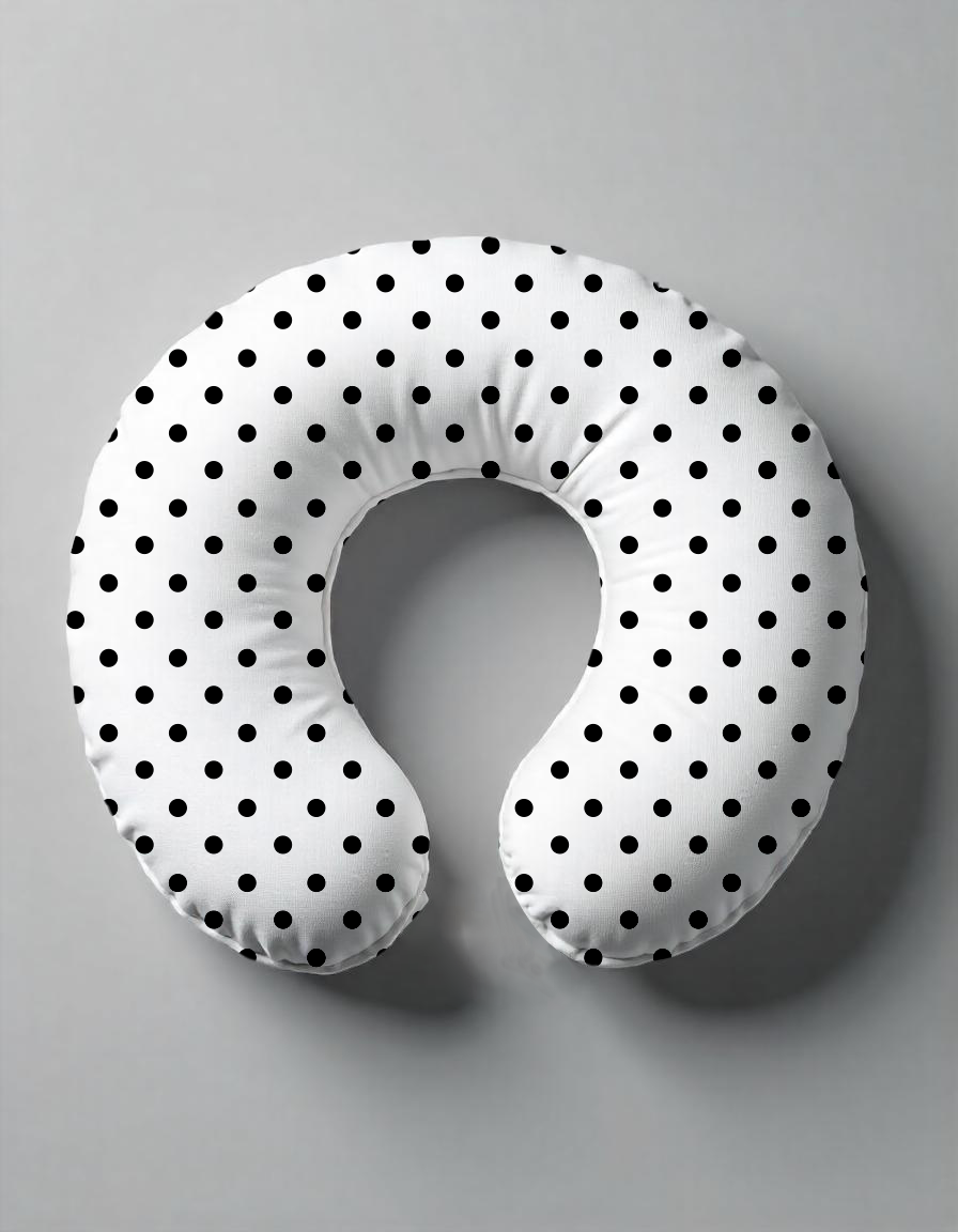 Ergonomic Nursing Pillow – Soft Viscose Cover & Memory Foam Support
