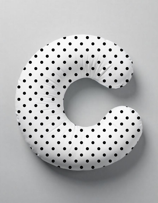 Ergonomic Nursing Pillow – Soft Viscose Cover & Memory Foam Support