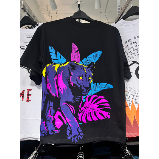 OVERSIZE TSHIRT PANTHER PRINT