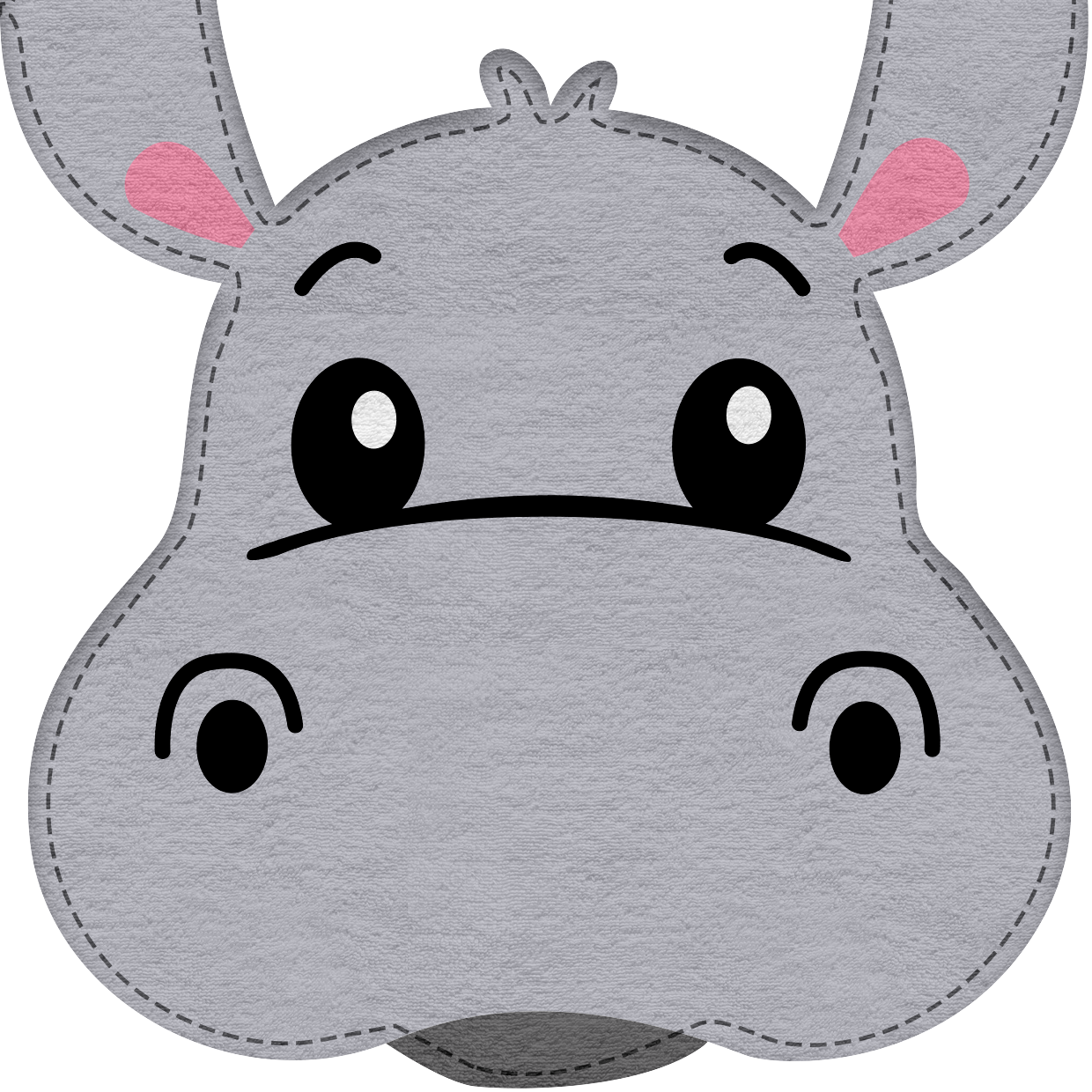 Cute Donkey Face Bib – Soft, Stretchy & Mess-Free