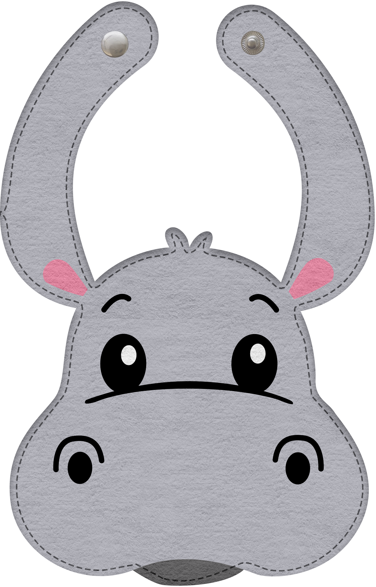 Cute Donkey Face Bib – Soft, Stretchy & Mess-Free
