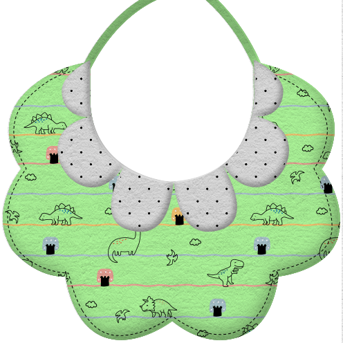 Flower-Shaped Baby Bib – Soft, Stretchy & Protective