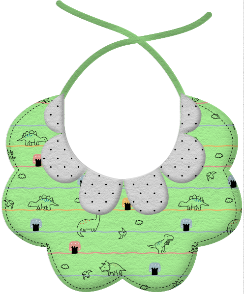 Flower-Shaped Baby Bib – Soft, Stretchy & Protective