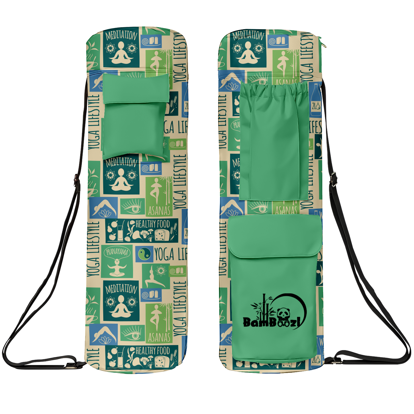 Shoulder Yoga Mat Sling Bag – Waterproof & Functional with Sport Towel