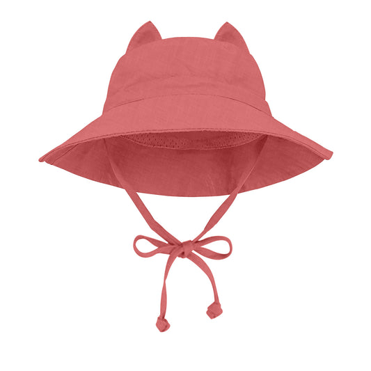 Infant Bucket Hat with Drawstring – Soft, Protective & Stylish
