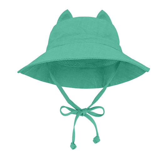 Infant Bucket Hat with Drawstring – Soft, Protective & Stylish