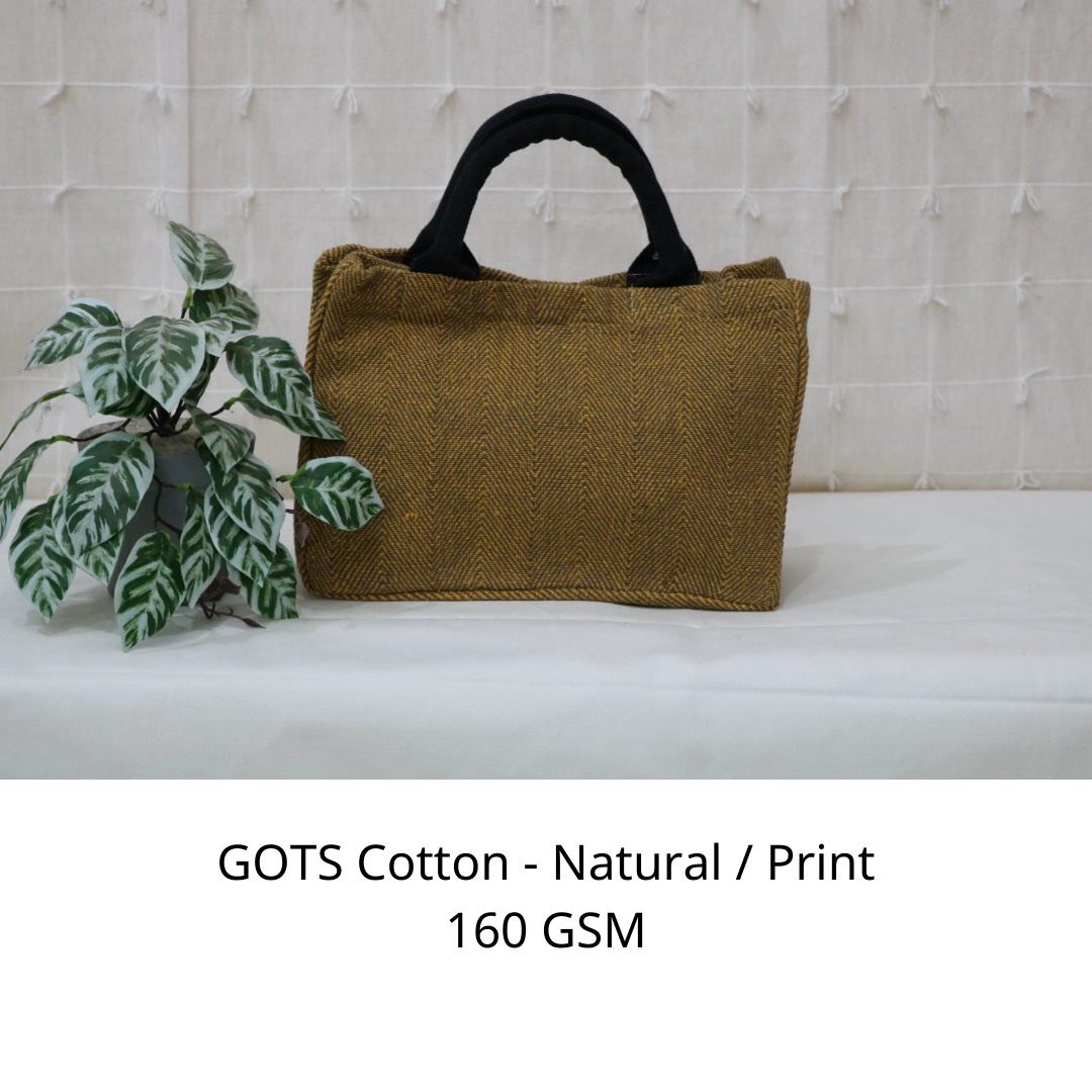 GOTS COTTON NATURAL / PRINT 160 GSM