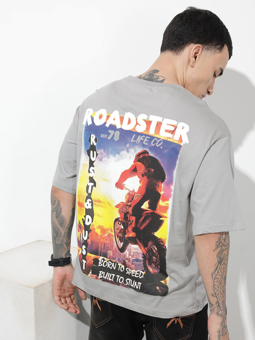 Graphic Printed Pure Cotton Relaxed Fit T-Shirt