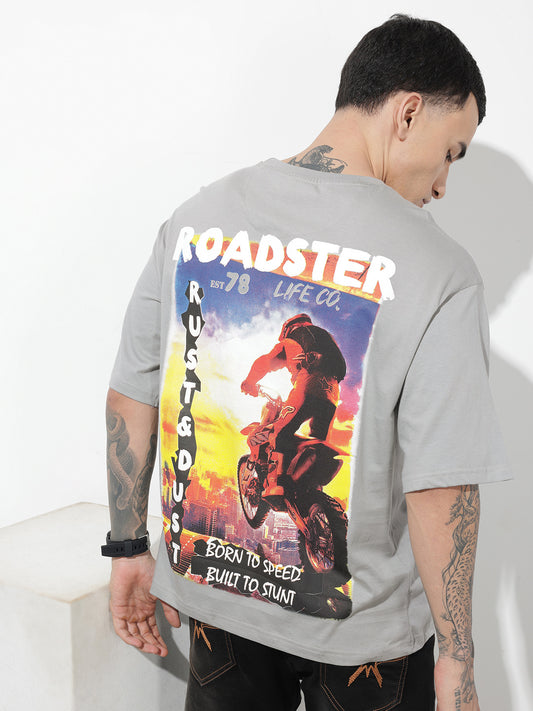 Graphic Printed Pure Cotton Relaxed Fit T-Shirt