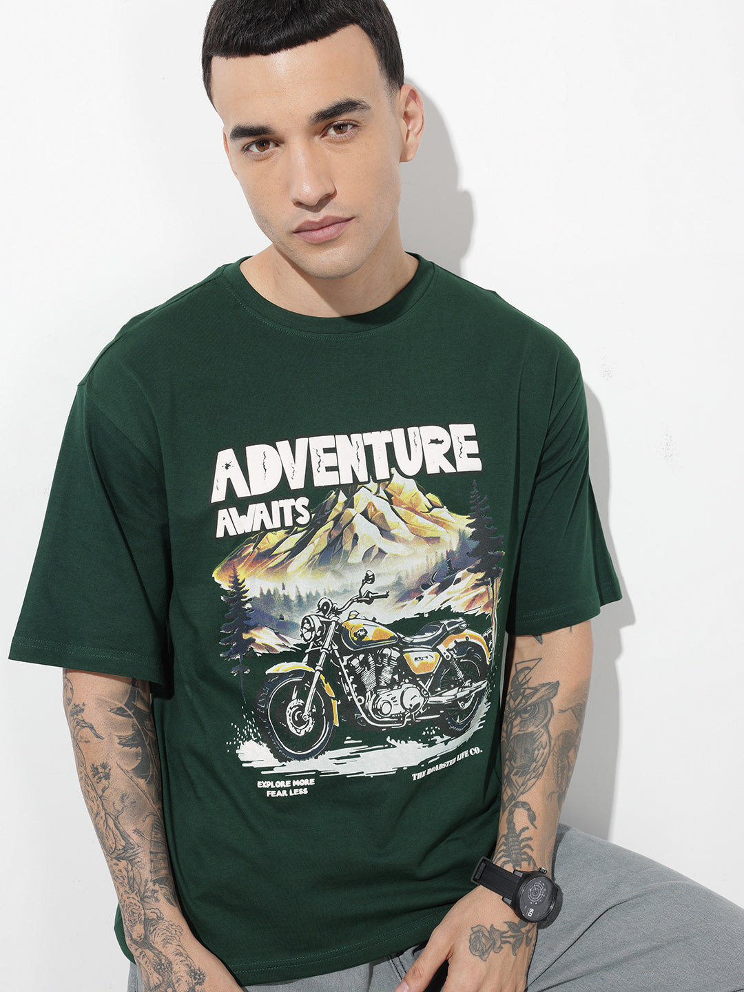 Graphic Printed Pure Cotton Relaxed-Fit T-Shirt