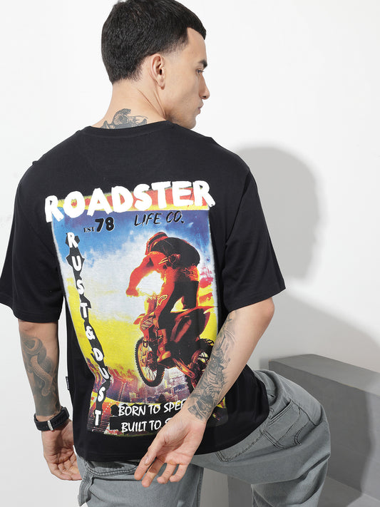 Graphic Printed Pure Cotton Relaxed Fit Tshirts