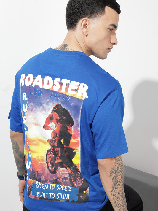 Printed Relaxed-Fit Round Neck T-Shirt