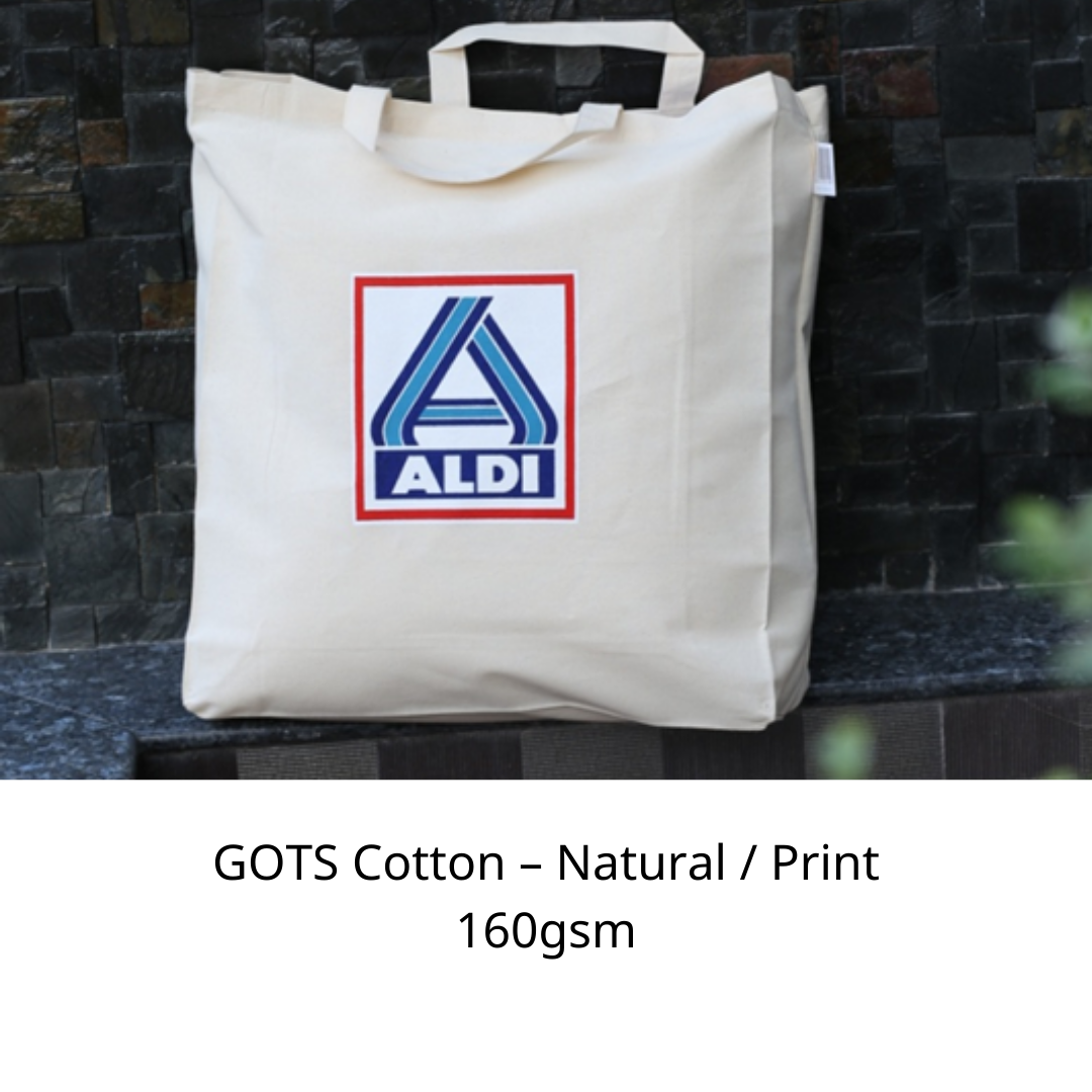 GOTS COTTON  NATURAL / PRINT 160 GSM