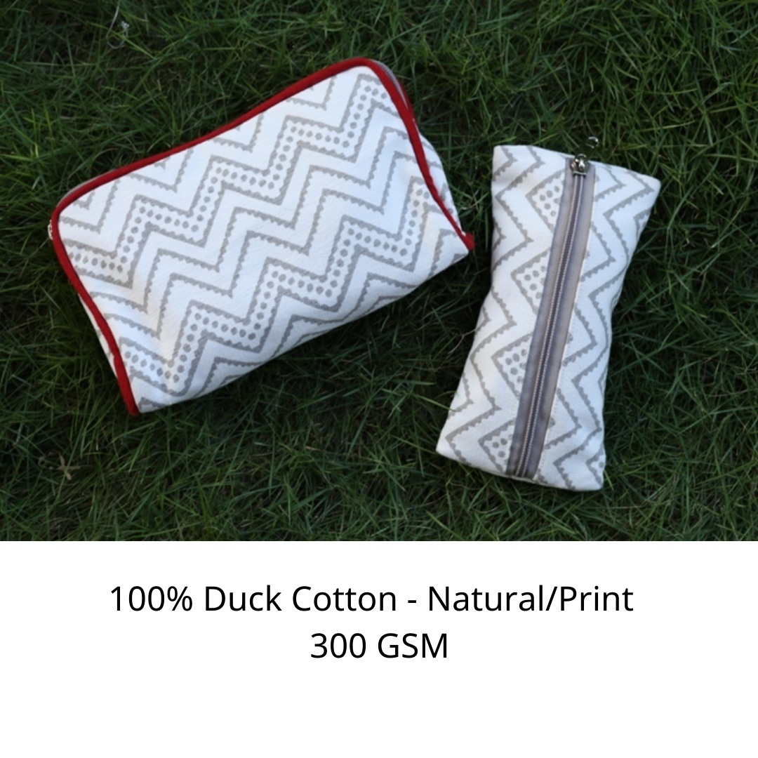 100% COTTON DUCK CANVAS NATURAL / PRINT 300 GSM