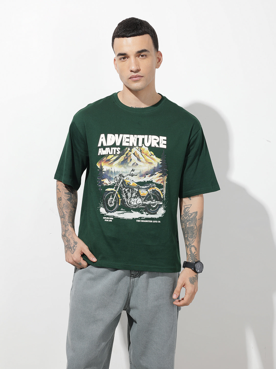 Graphic Printed Pure Cotton Relaxed-Fit T-Shirt