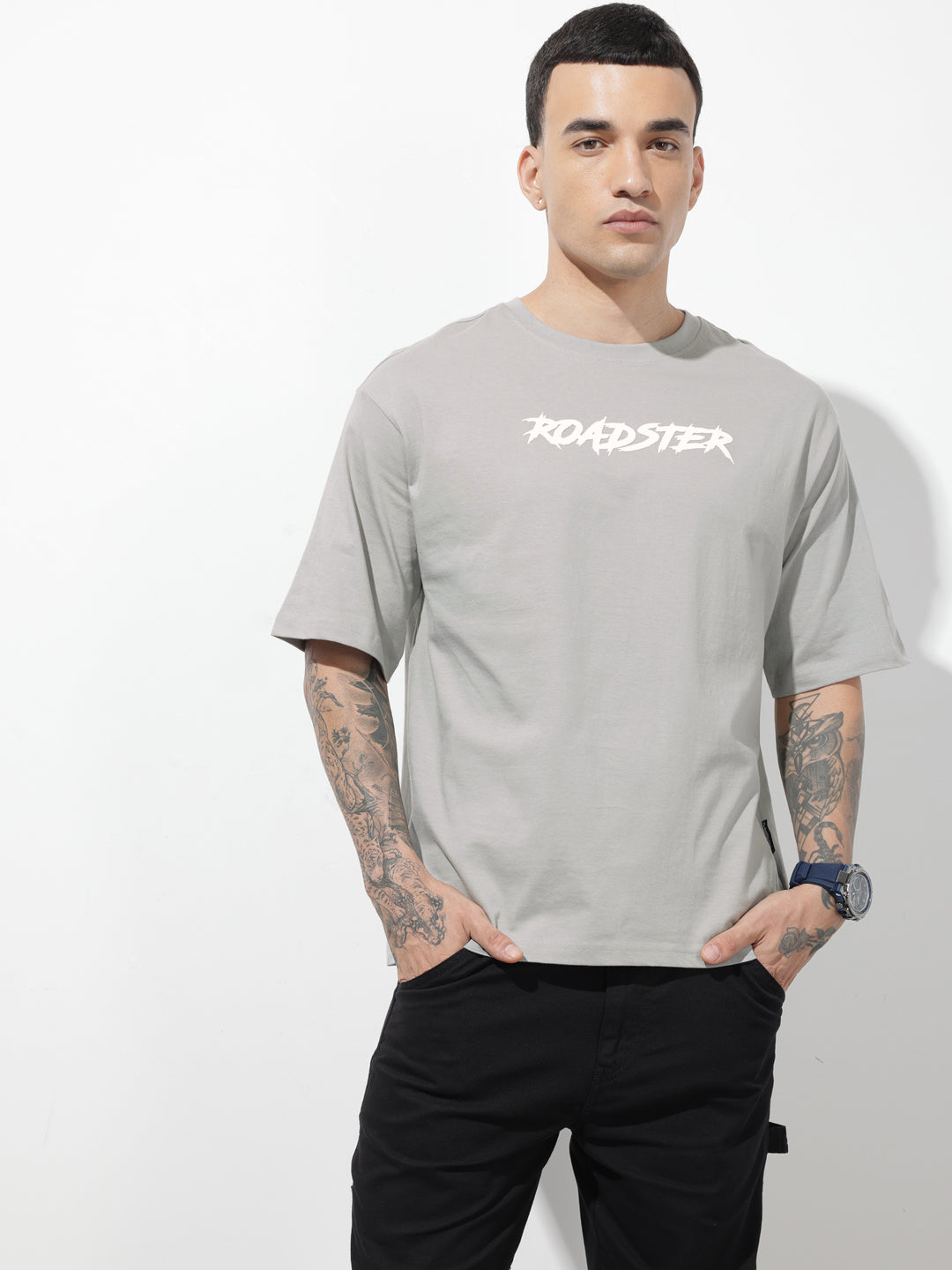 Graphic Printed Pure Cotton Relaxed Fit T-Shirt
