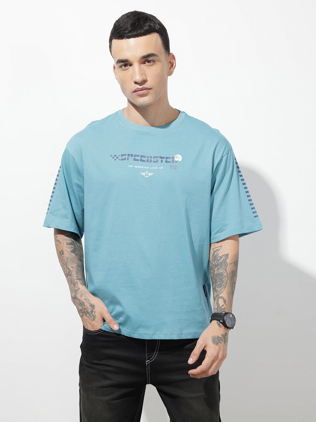 Printed Pure Cotton Relaxed-Fit T-Shirt