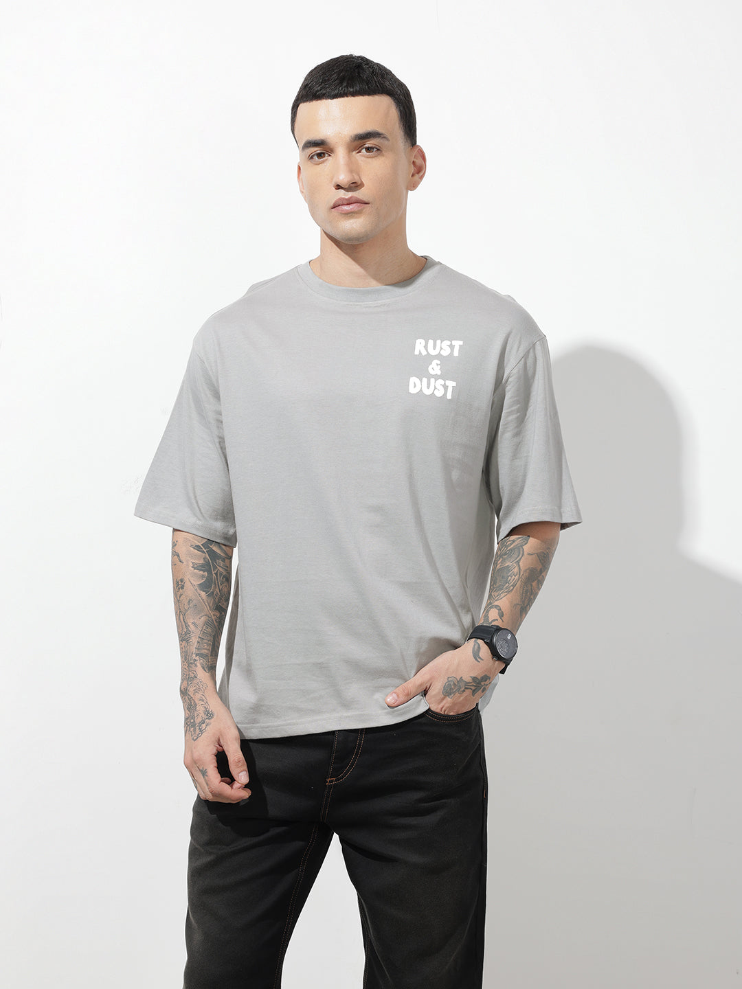 Graphic Printed Pure Cotton Relaxed Fit T-Shirt