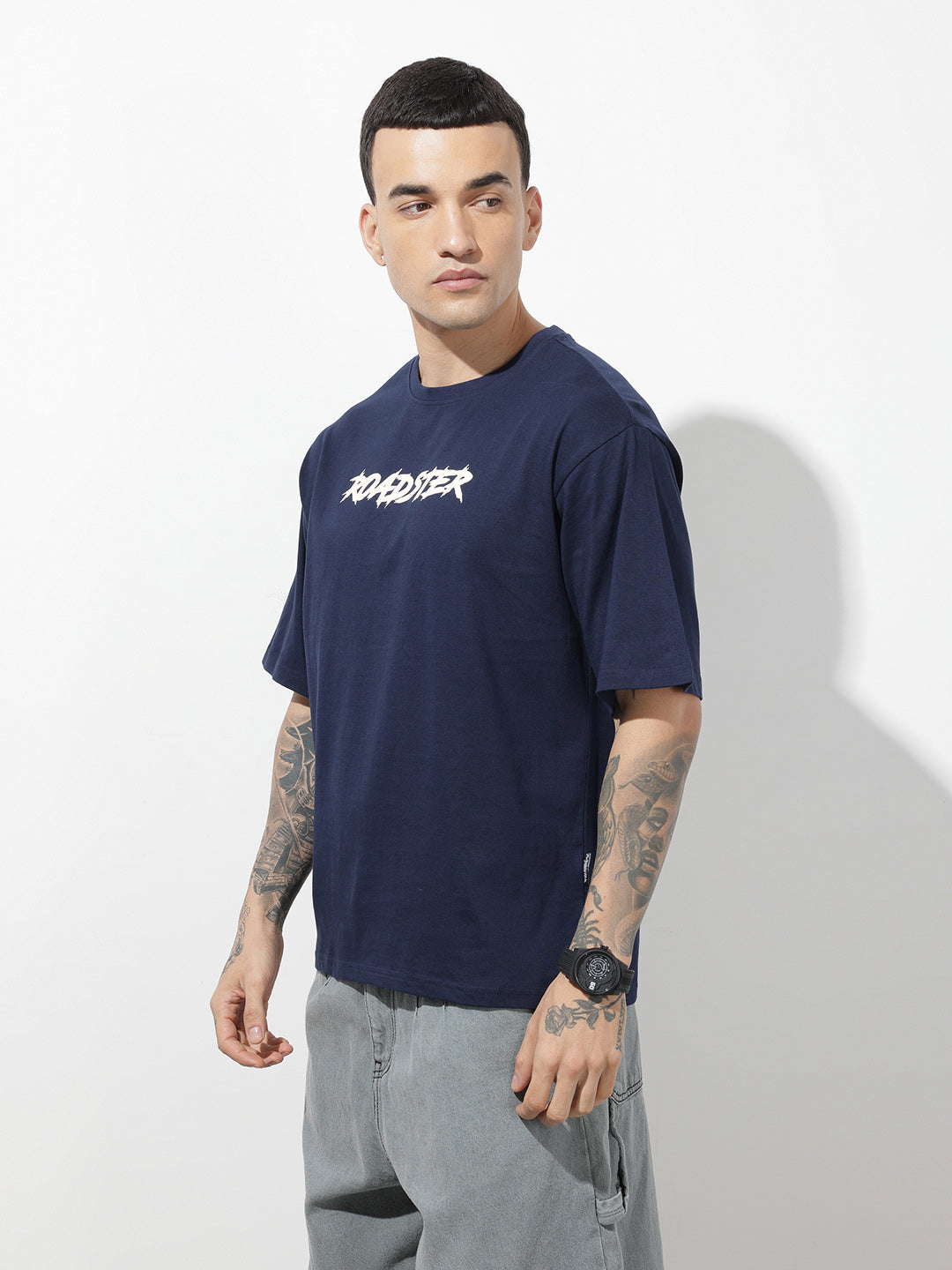 Graphic Printed Pure Cotton Relaxed Fit T-Shirt