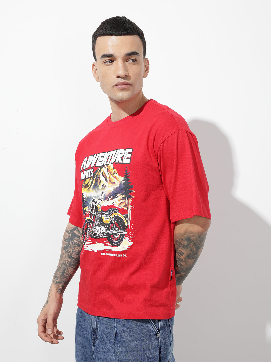 Graphic Printed Pure Cotton Relaxed Fit T-Shirt