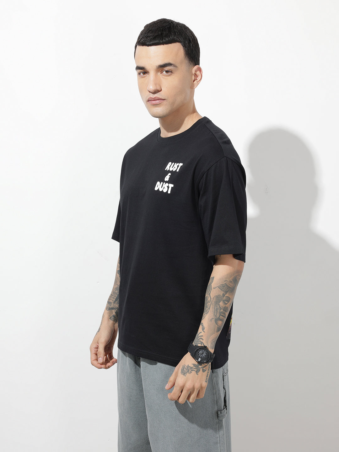 Graphic Printed Pure Cotton Relaxed Fit Tshirts
