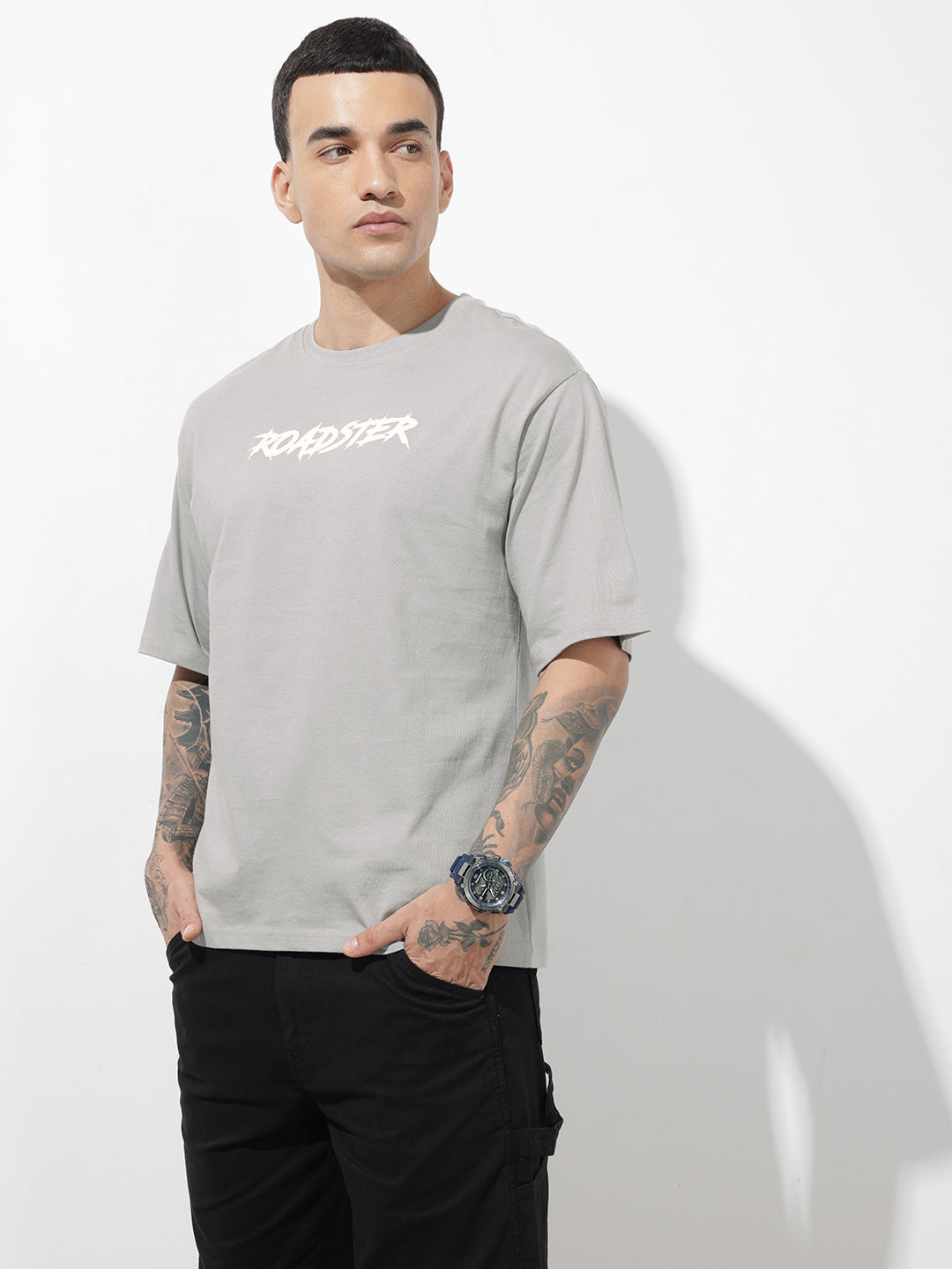 Graphic Printed Pure Cotton Relaxed Fit T-Shirt