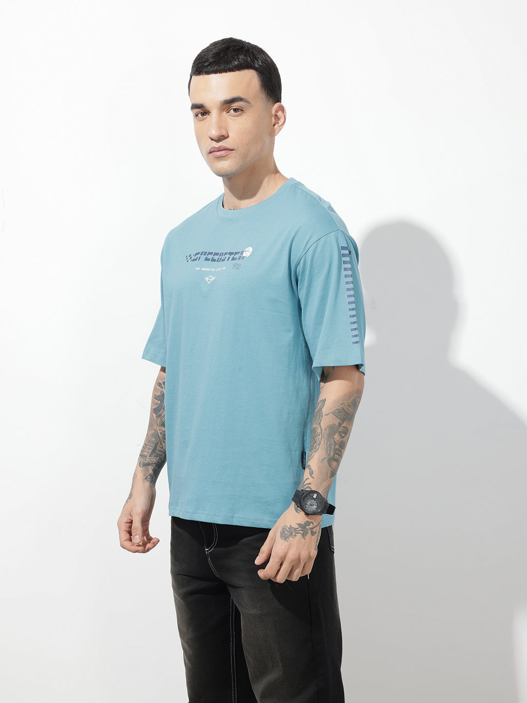 Printed Pure Cotton Relaxed-Fit T-Shirt