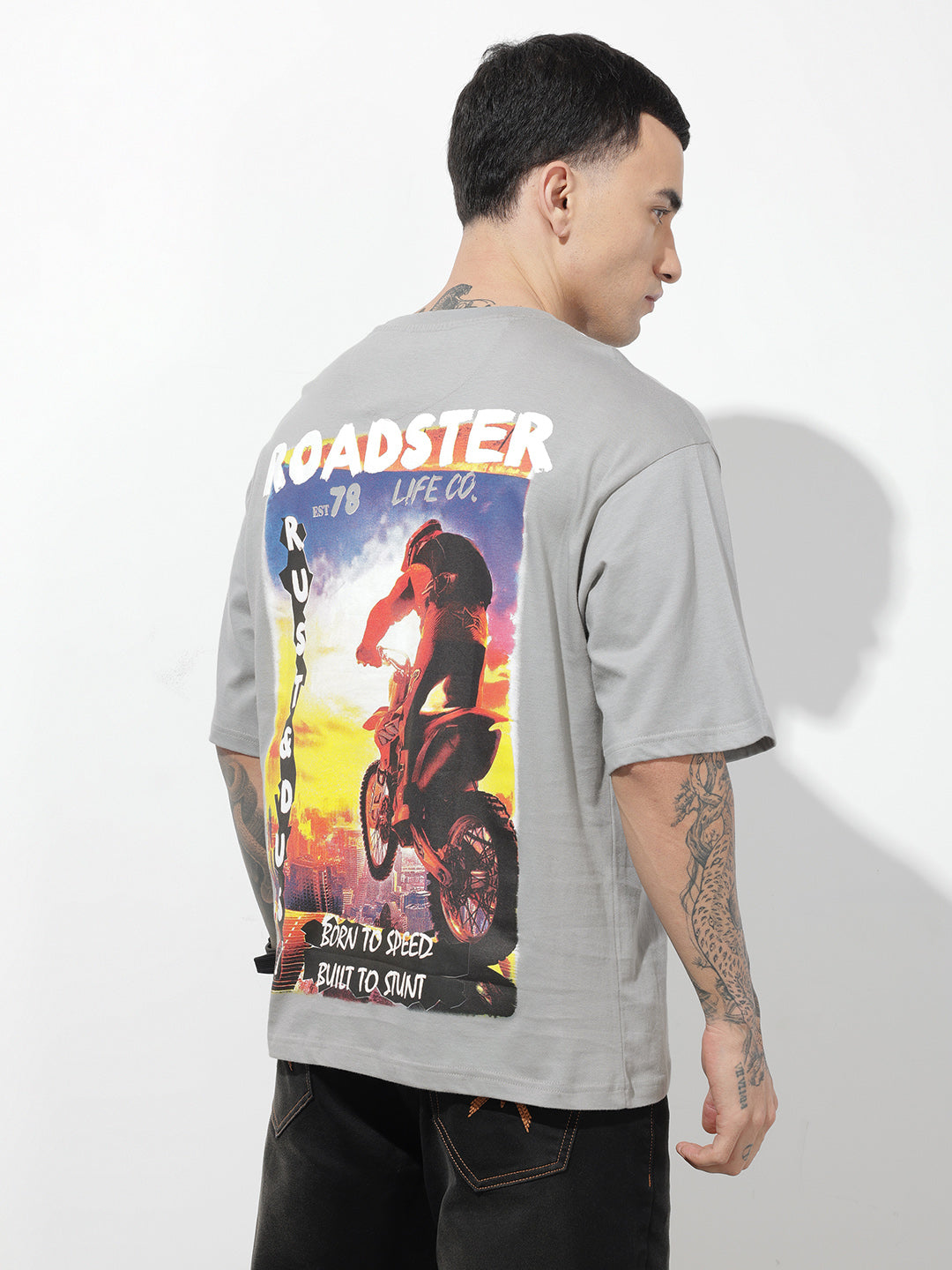 Graphic Printed Pure Cotton Relaxed Fit T-Shirt