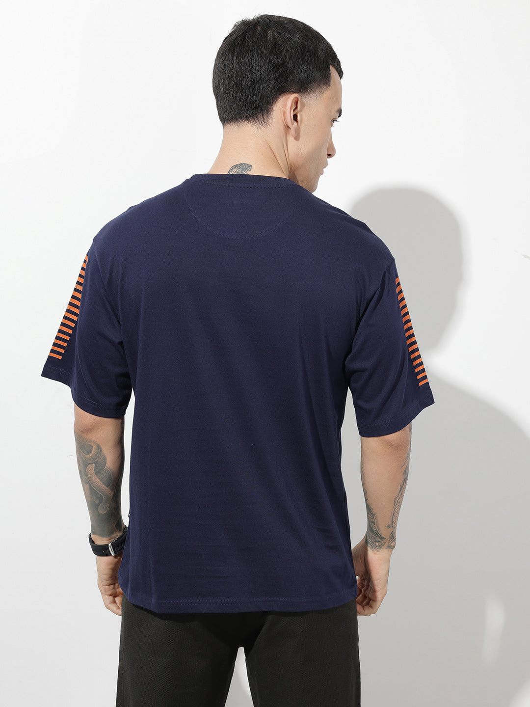 Typography Printed Pure Cotton Relaxed Fit T-Shirt