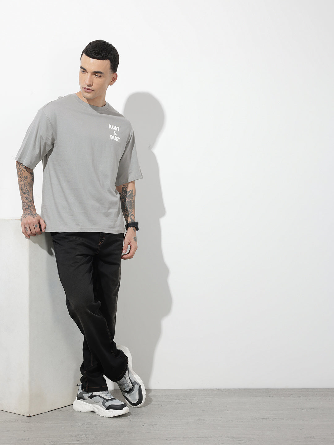 Graphic Printed Pure Cotton Relaxed Fit T-Shirt