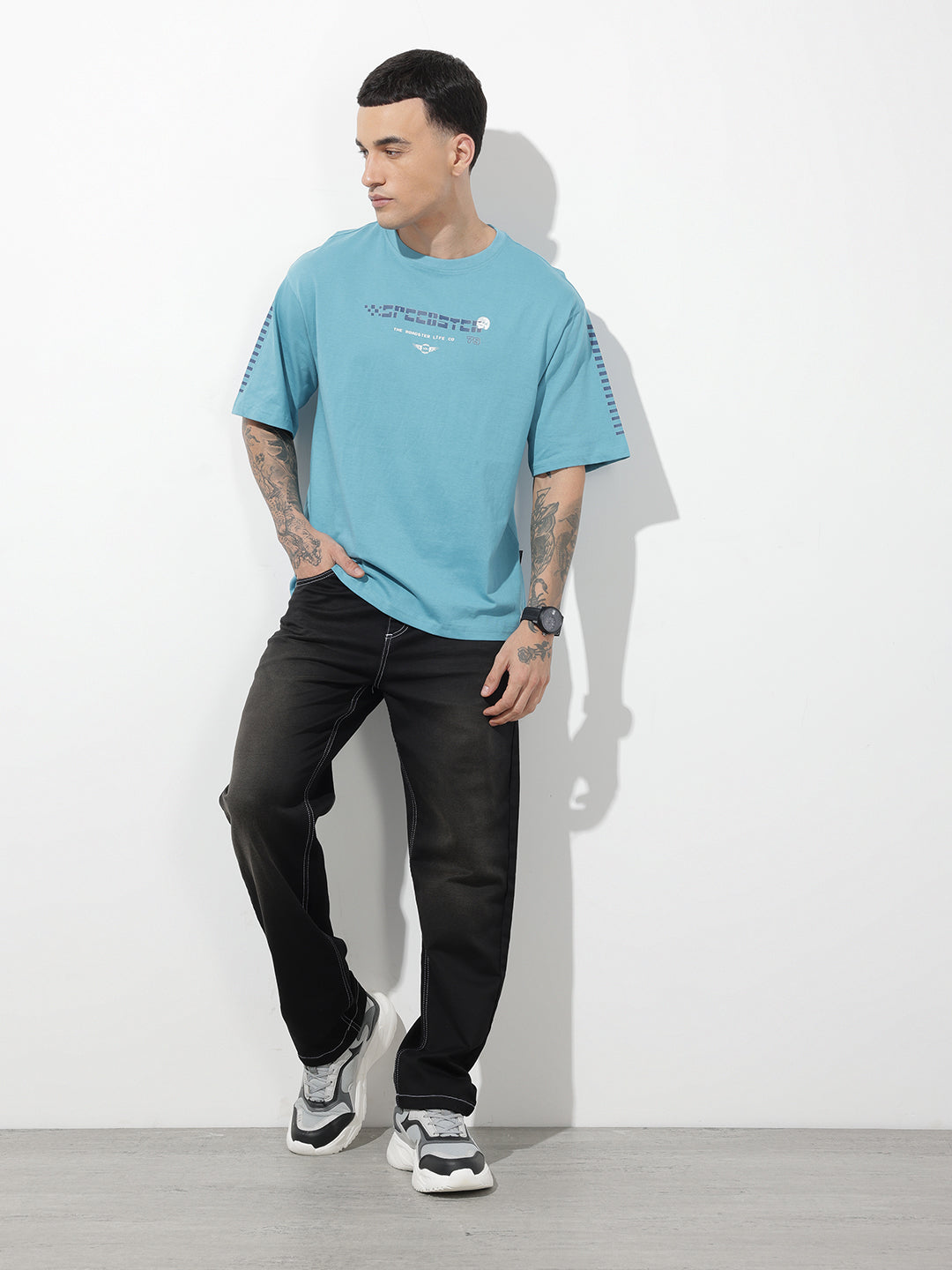 Printed Pure Cotton Relaxed-Fit T-Shirt