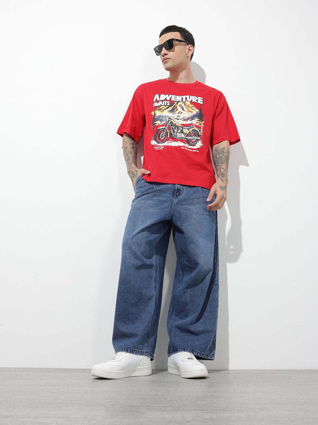 Graphic Printed Pure Cotton Relaxed Fit T-Shirt