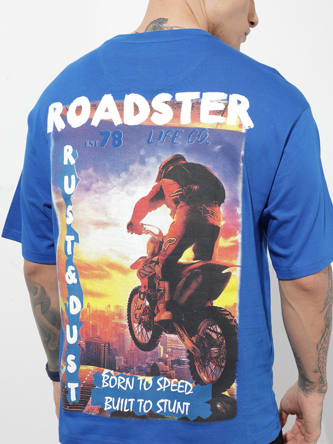 Printed Relaxed-Fit Round Neck T-Shirt