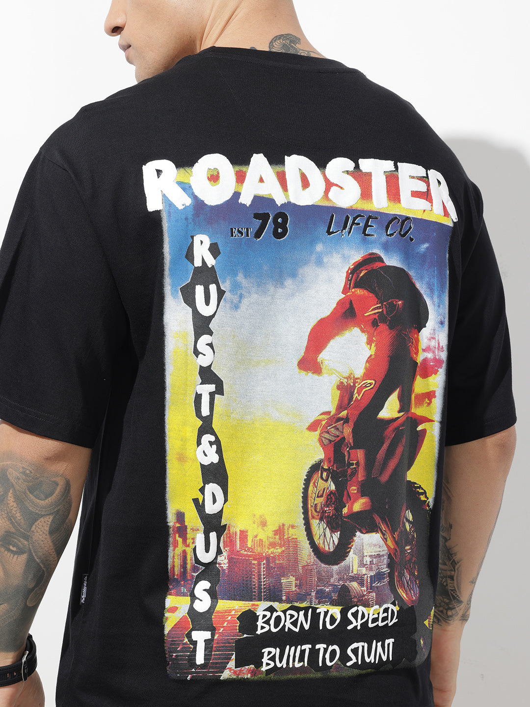 Graphic Printed Pure Cotton Relaxed Fit Tshirts